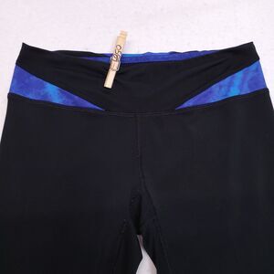 Under Armour Athletic Yoga Running Leggings Pants Womens Size S Black Blue